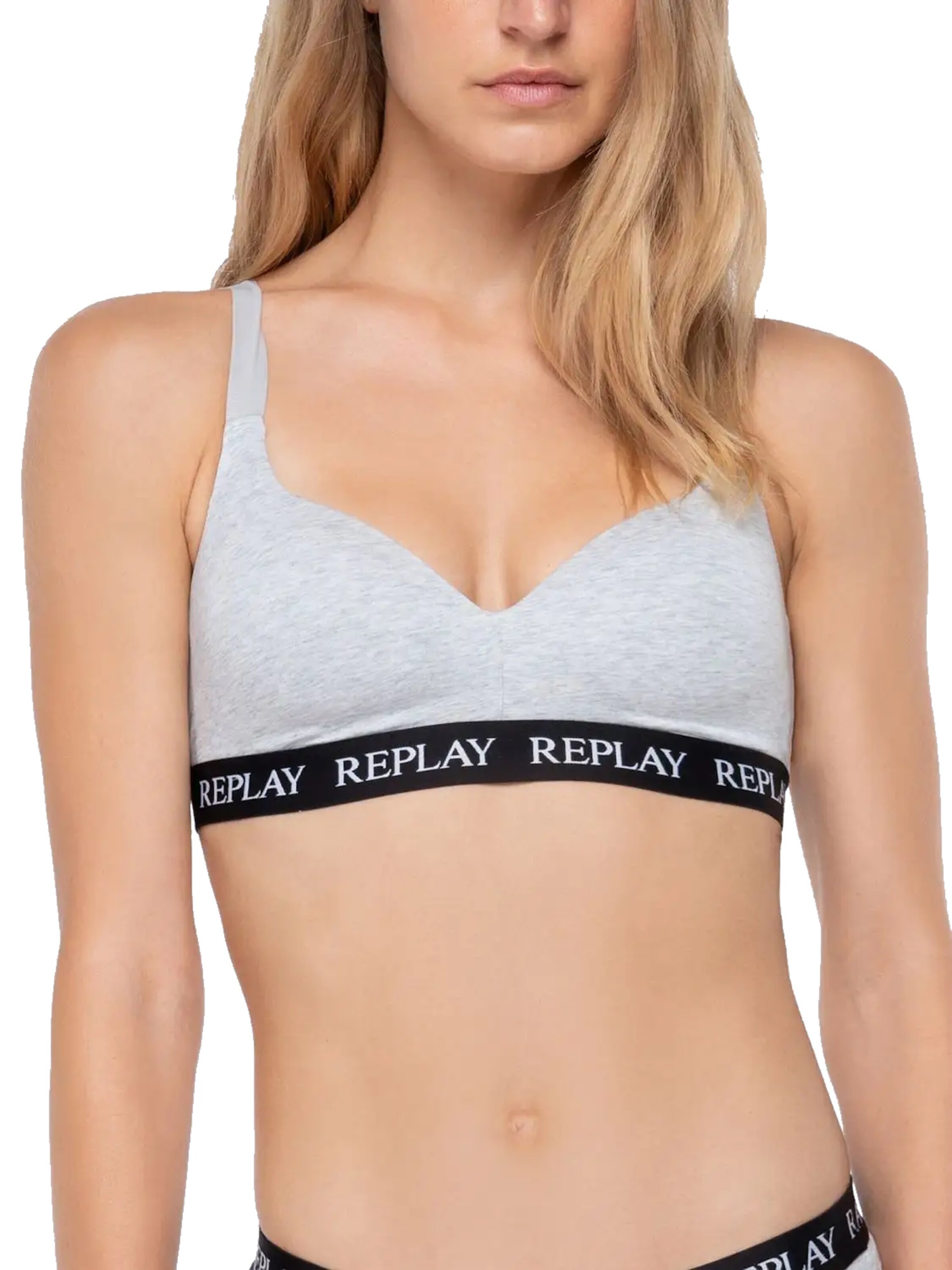REPLAY T-shirt BH in Grijs
