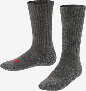 FALKE Athletic Socks in Grey: front