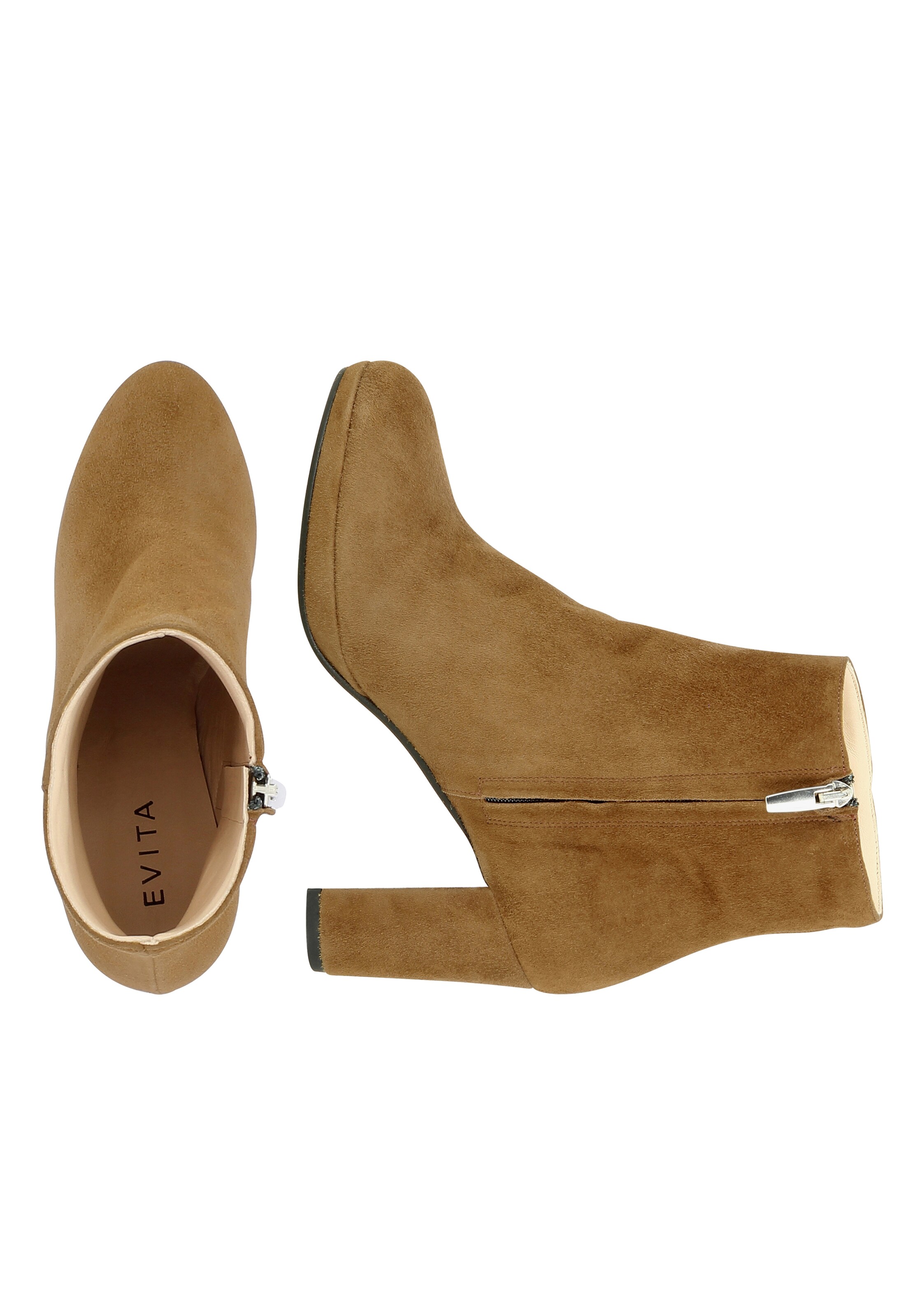 EVITA Enkellaarsjes in Bruin