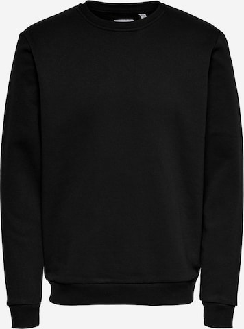 Only & Sons Sweatshirt 'Ceres' in Zwart: voorkant