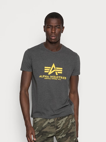 ALPHA INDUSTRIES - Camisa em cinzento: frente