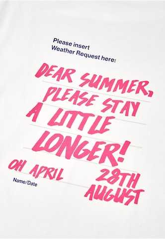 OH APRIL Shirt 'Dear Summer' in Weiß