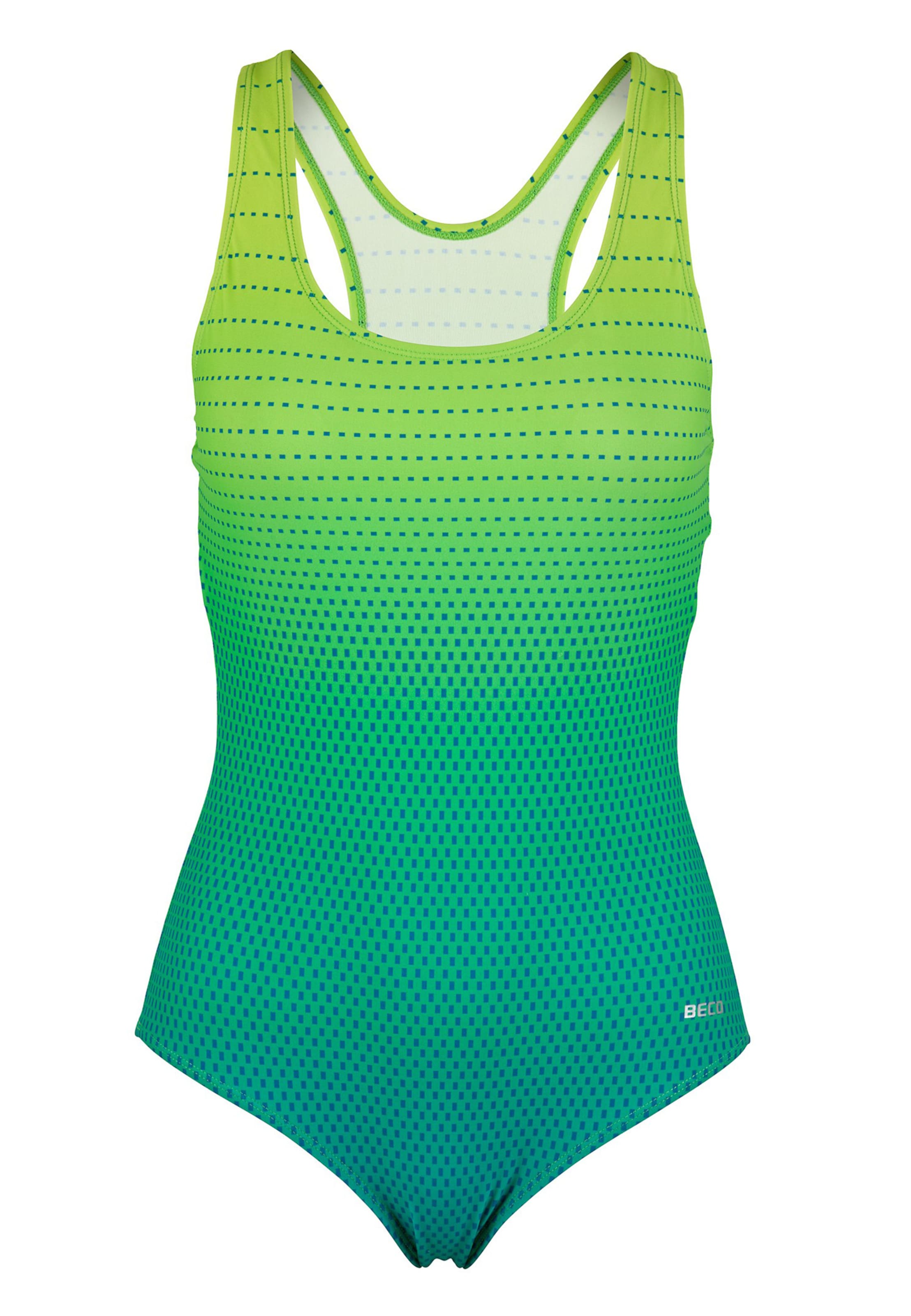 BECO the world of aquasports Bustier Badpak in Blauw: voorkant