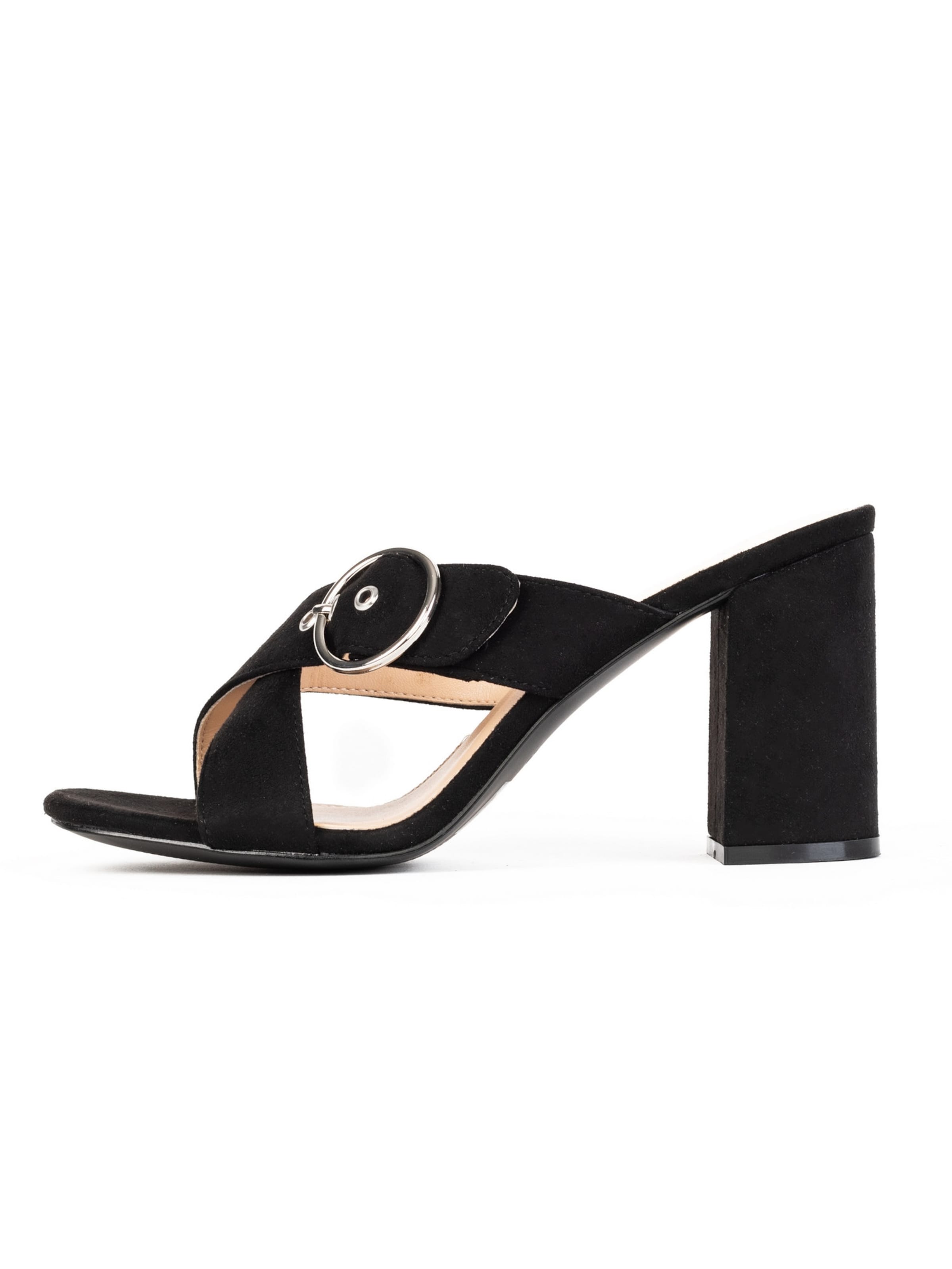 Mule 'Chene' Celena en noir : devant