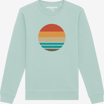 Watapparel Sweatshirt 'Retro Sunset Ocean' in Blue: front