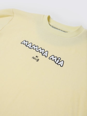 Maru + Bo Set 'VELOUR TRACKSUIT WITH SLOGAN' in Gelb