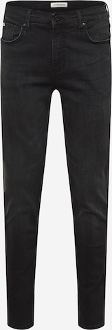 Lindbergh Slimfit Jeans 'Superflex' in Zwart: voorkant