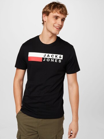 JACK & JONES Shirt in Black: front