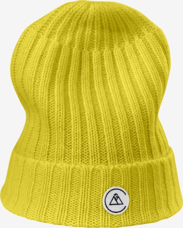 Berretto di CASH-MERE.CH in giallo: frontale