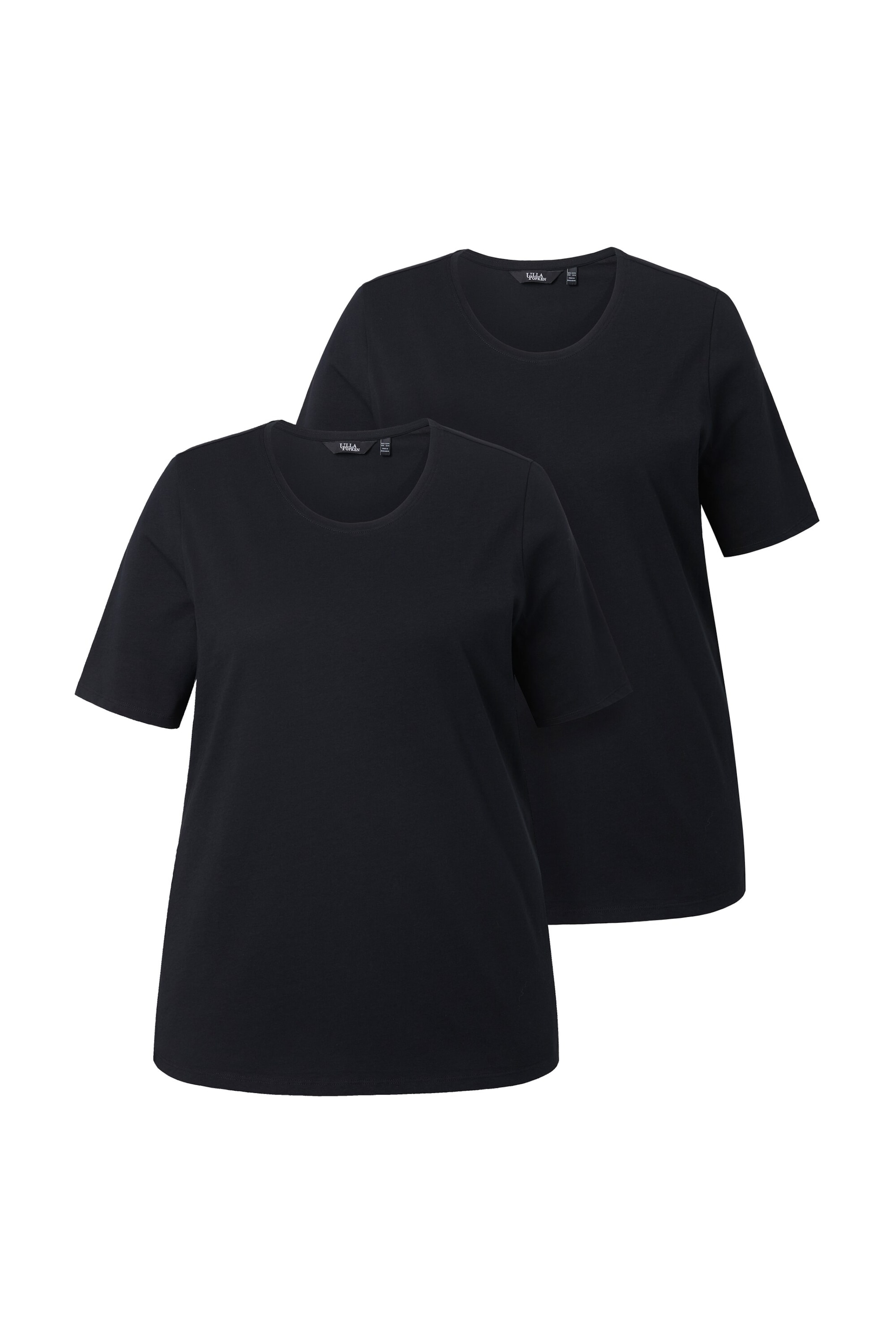 Ulla Popken Shirt in Schwarz: Vorderseite