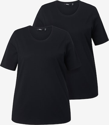 Ulla Popken Shirt in Schwarz: Vorderseite
