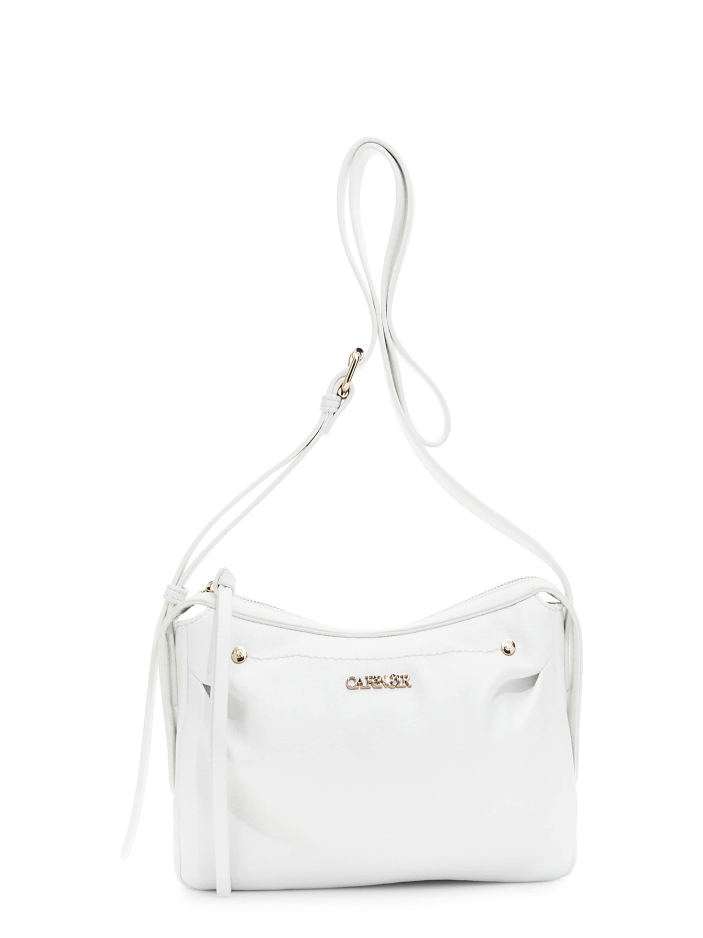 Borsa a tracolla di CAFè NOIR in bianco: frontale