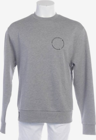BOSS Black Sweatshirt & Zip-Up Hoodie in S in Grey: front