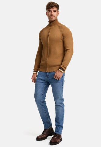 INDICODE JEANS Strickjacke 'Arutemia' in Bronze