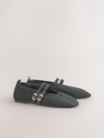 Next - Bailarinas con hebilla 'Forever Comfort' en negro