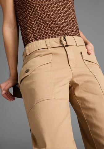 DELMAO Regular Cargohose in Beige