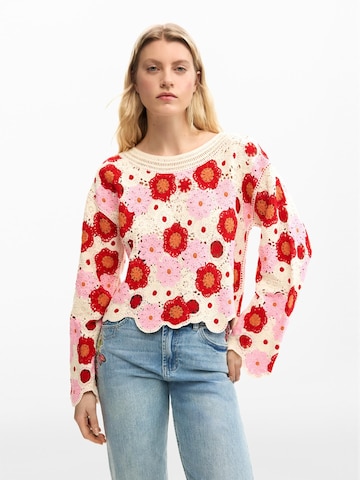 Pull-over Desigual en rouge : devant