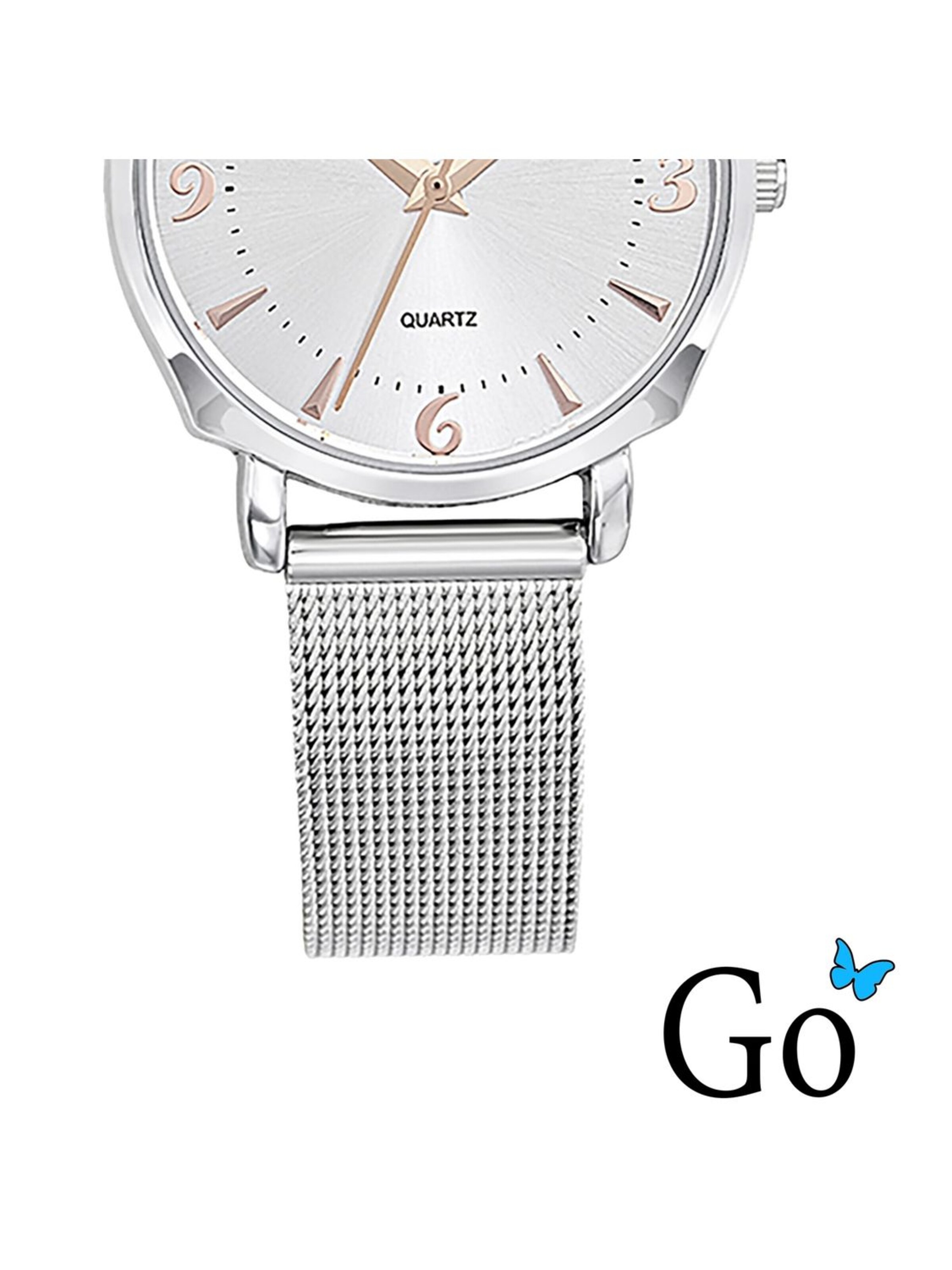 GO GirlOnly - Reloj analógico en plata