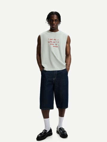 Bershka T-shirt i blå