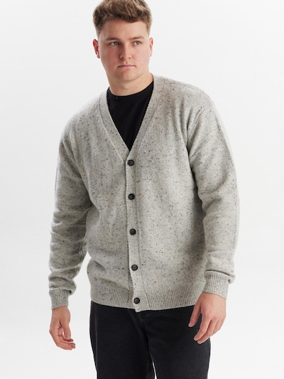 Dxnmxrk Strickjacke 'DXFranker'‌‌‌‌‌‌‌ in hellgrau, Produktansicht