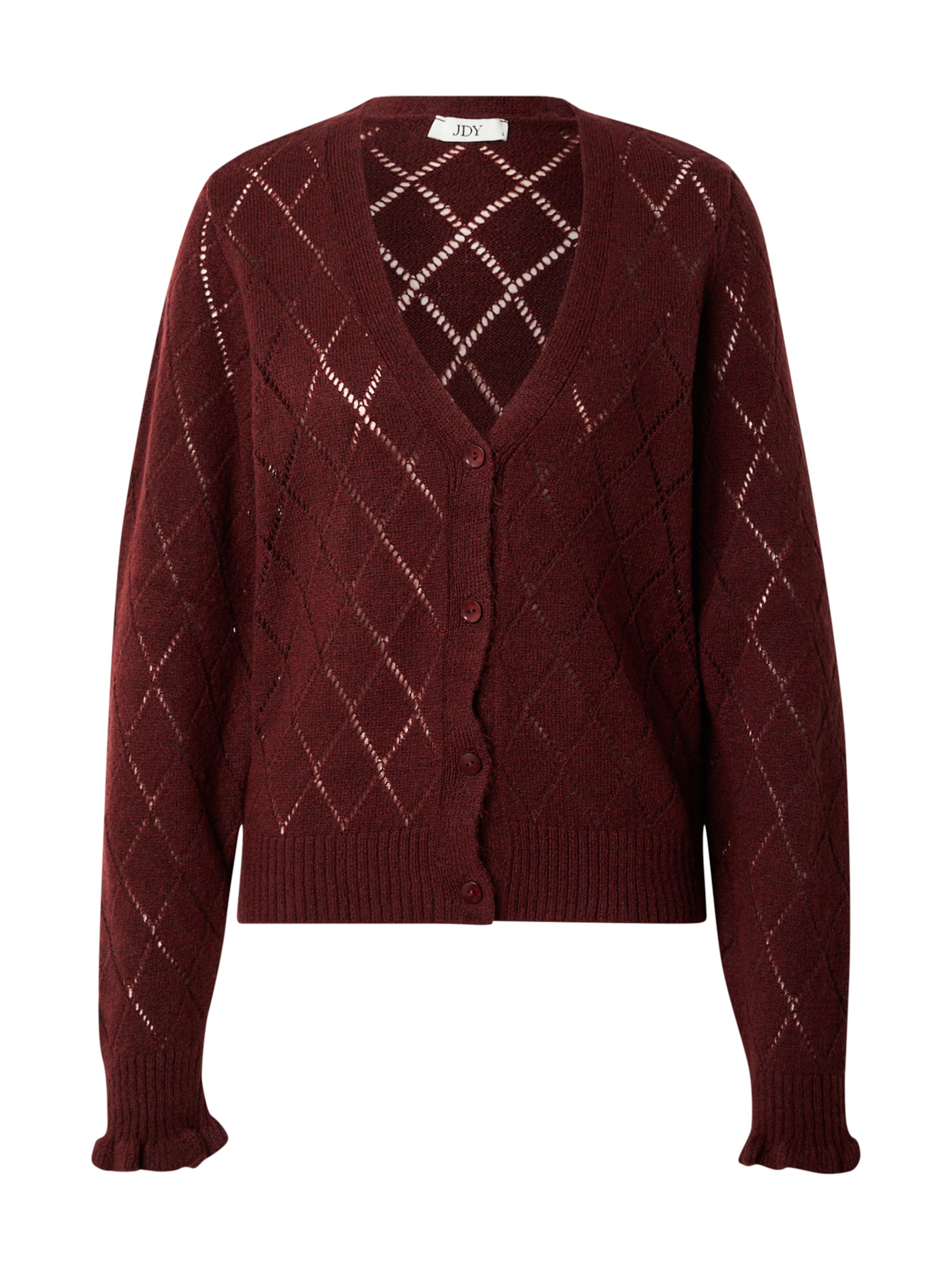 JDY Strickjacke 'JDYLetty' in Rot: Vorderseite