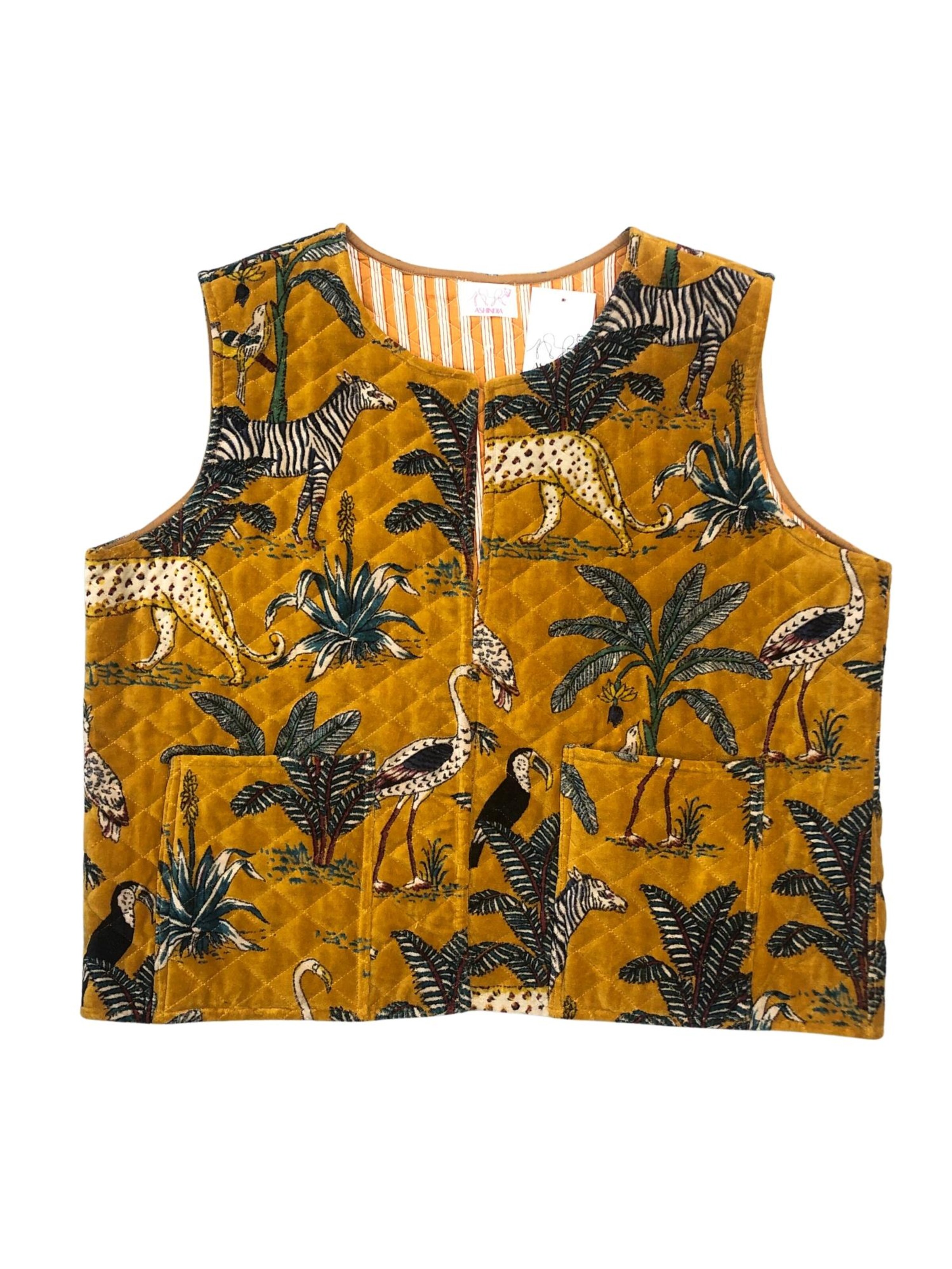 ASHINDIA Vest 'Weste-samt-5' in Mixed colors: front