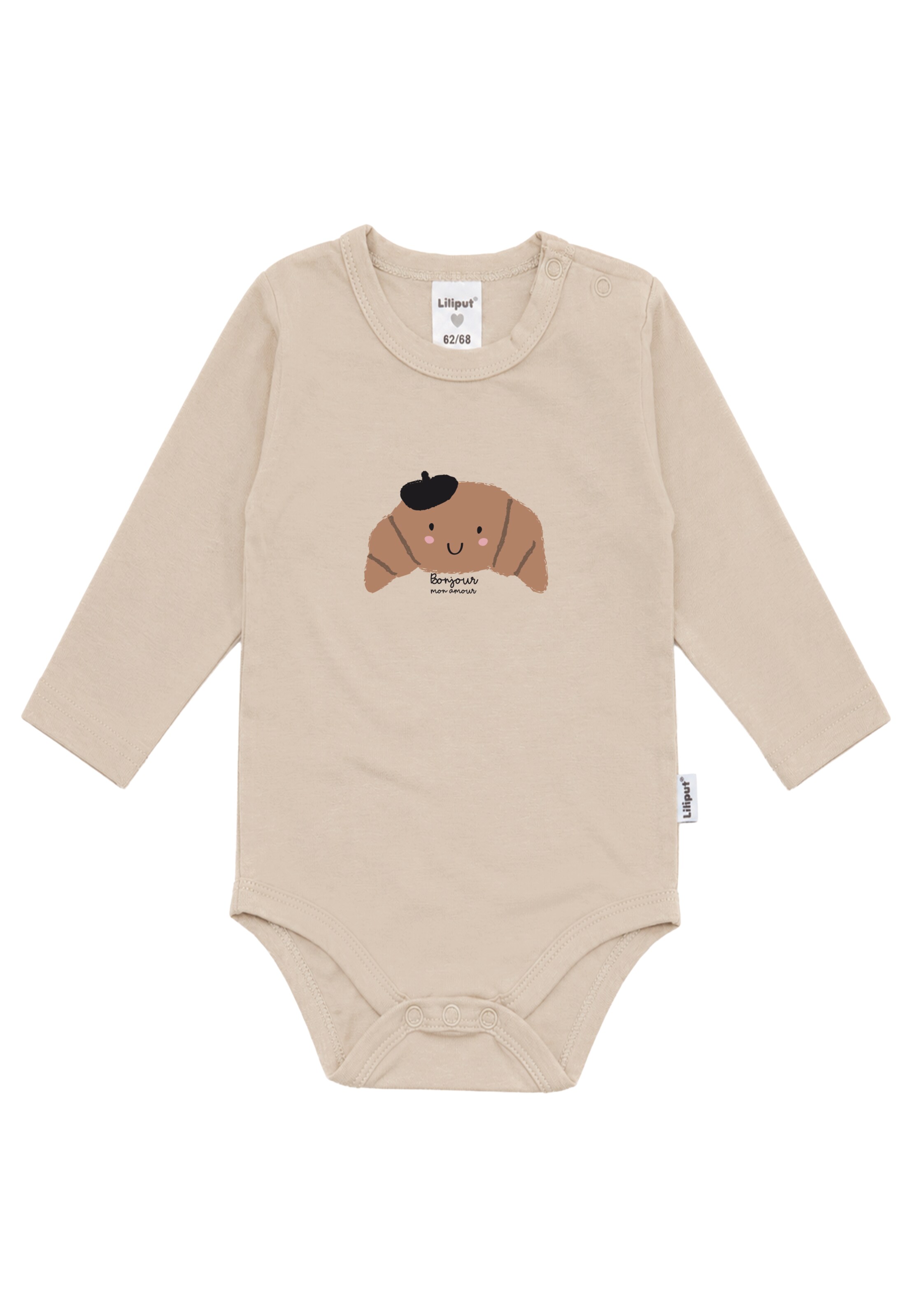 LILIPUT Body 'Bonjour Croissant' in Beige: Vorderseite