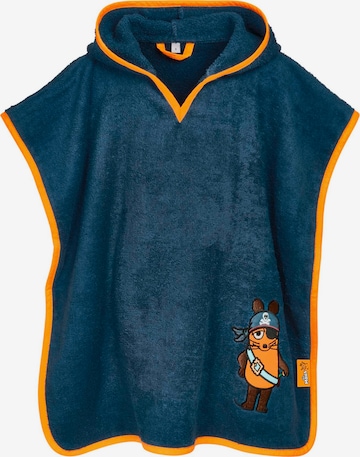 PLAYSHOES Kylpytakki 'DIE MAUS PIRAT' värissä sininen: etupuoli