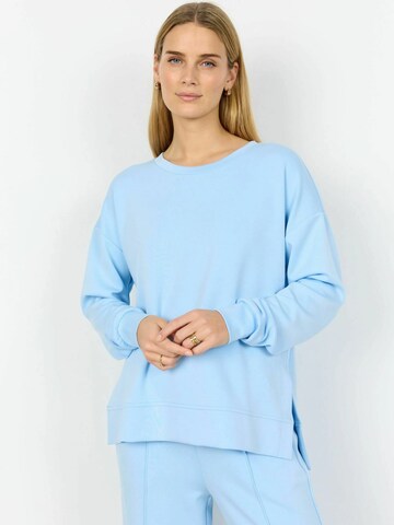 Sweat-shirt 'Banu' Soyaconcept en bleu : devant