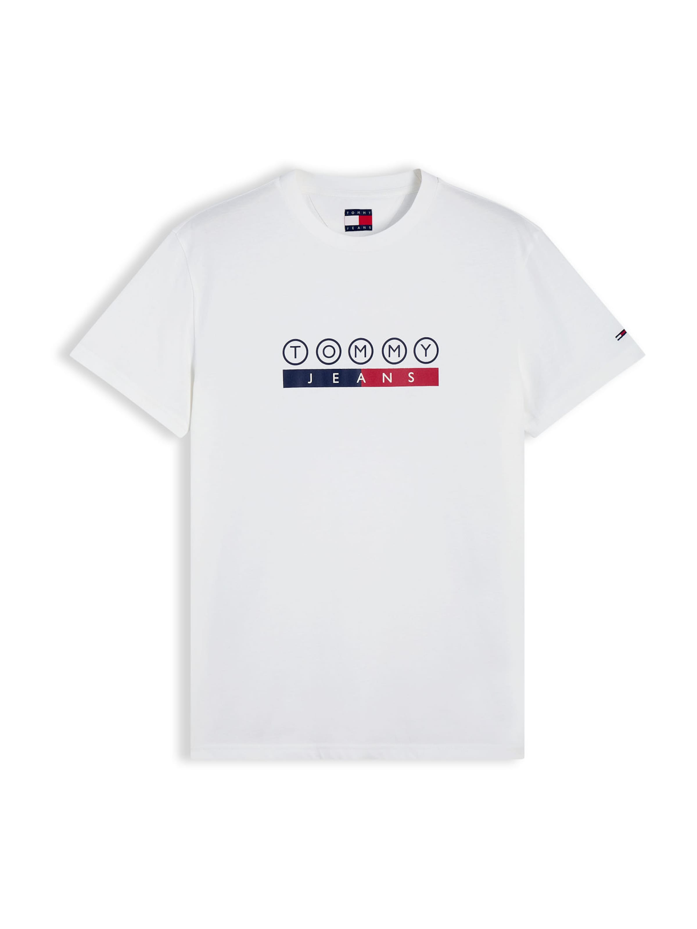 T-Shirt 'DNA' Tommy Jeans en blanc : devant