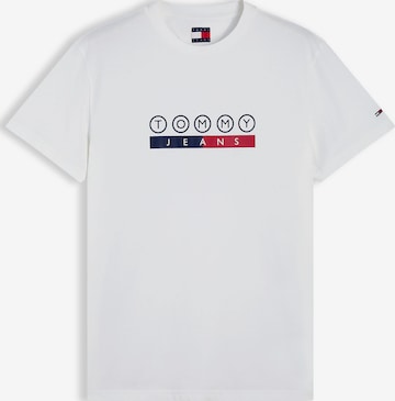 T-Shirt 'DNA' Tommy Jeans en blanc : devant