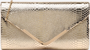mascara Clutch 'PYTHON' in Gold: front