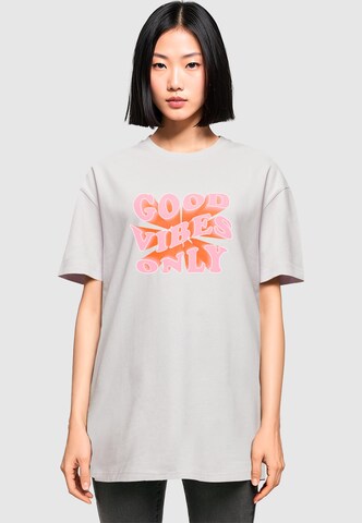 Merchcode T-Shirt 'Summer - Good Vibes Only' in Lila: Vorderseite