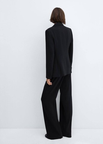 MANGO Flared Pleated Pants 'Iguana' in Black