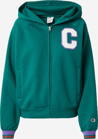 Champion Authentic Athletic Apparel Sweatjacka i grön: framsida