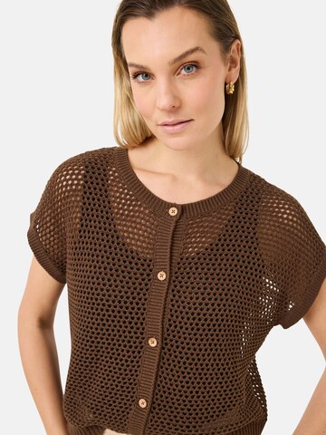 Tamaris Knit Cardigan in Brown