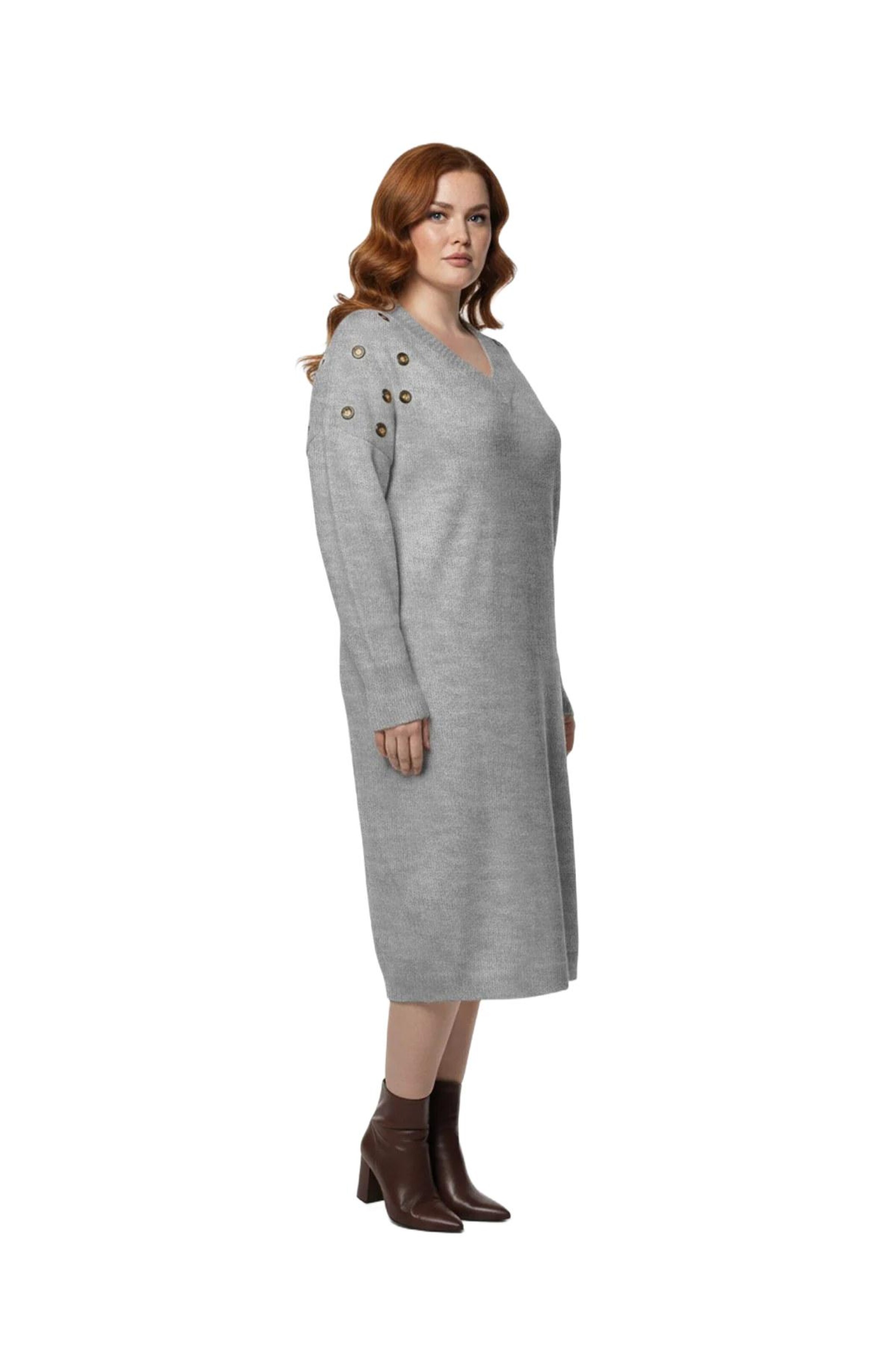 Shape Of You Kleid in Grau