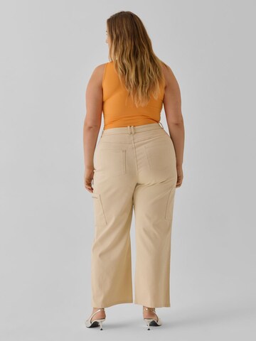 VERO MODA Bootcut Cargobroek 'Joann' in Beige