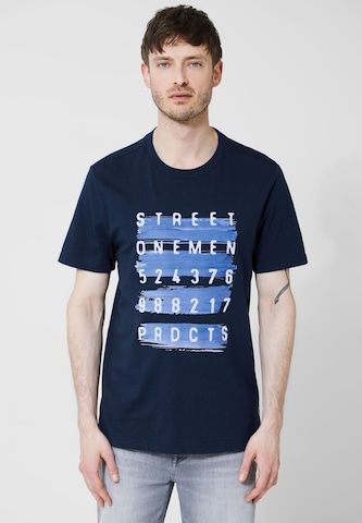 Street One MEN Shirt in Blue: front