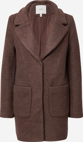 ICHI Between-Seasons Coat 'Stipa' in Brown: front