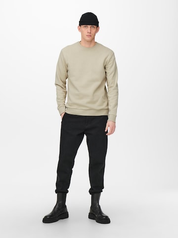 Only & Sons Regular Fit Sweatshirt 'Ceres' in Grau