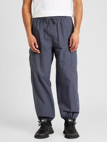 Iriedaily Tapered Cargobroek in Blauw: voorkant