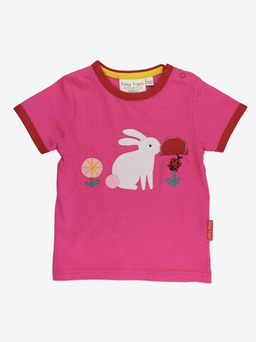 Toby Tiger Shirt 'Hasenparty-Applikation' in Pink