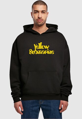 Merchcode Sweatshirt ' Yellow Submarine - Headline color' in Zwart: voorkant