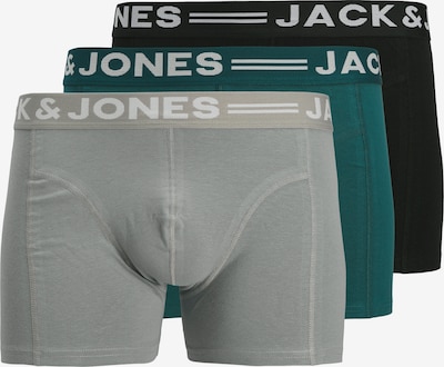 Boxer trumpikės 'JJSense' iš JACK & JONES, spalva – mėlyna dūmų spalva / tamsiai žalia / juoda / balta, Prekių apžvalga