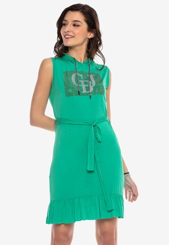 CIPO & BAXX Summer Dress 'WY136' in Green: front