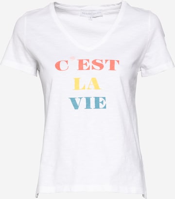 Tricou 'CAMISETA PERSEA' de la Designers Society pe alb: față