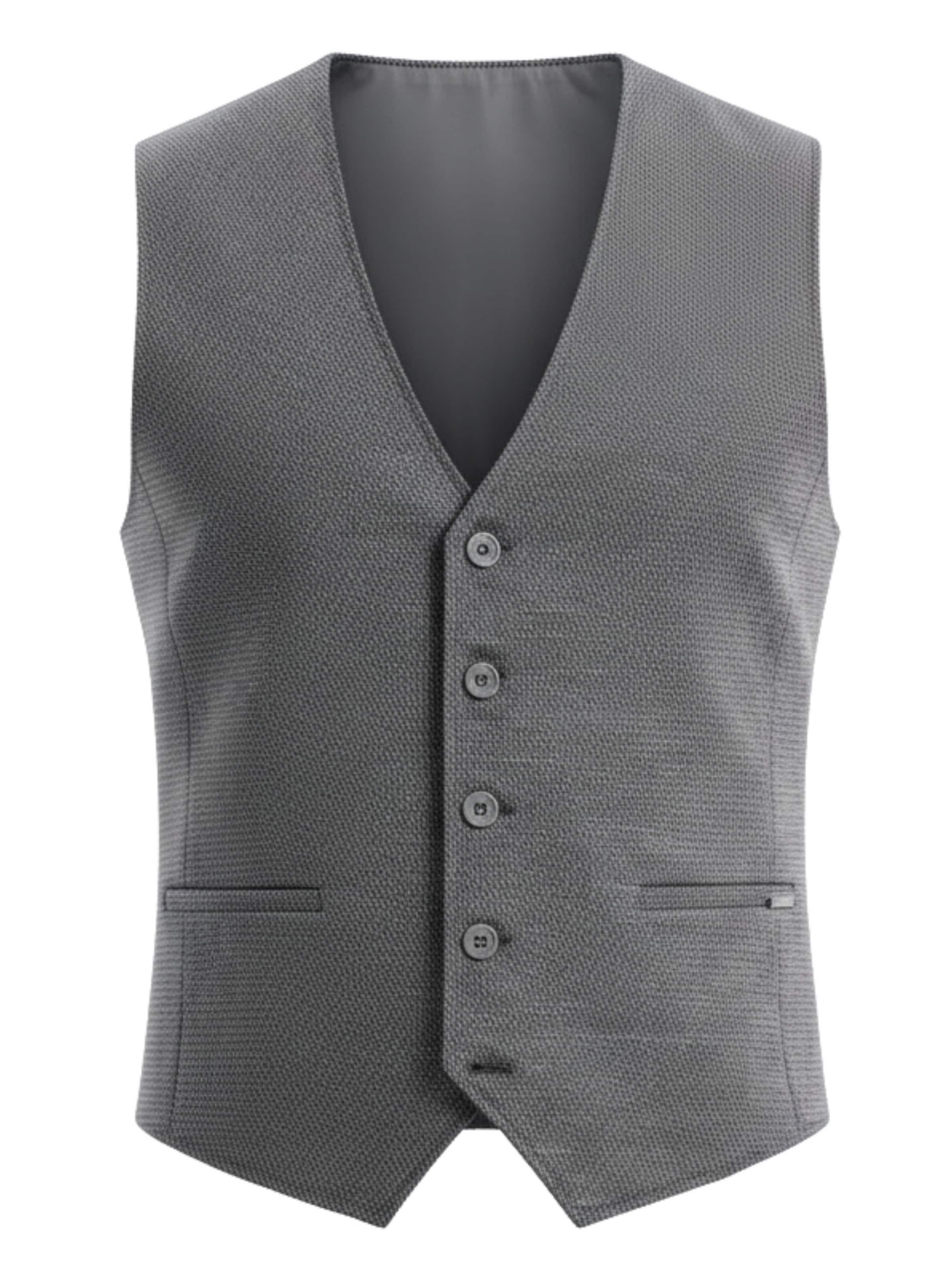 Ombre Weste in Grau: Vorderseite