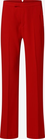 MAC Boot cut Pleat-Front Pants ' Joana ' in Red: front