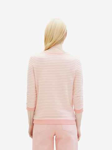 Sweat-shirt TOM TAILOR DENIM en rose